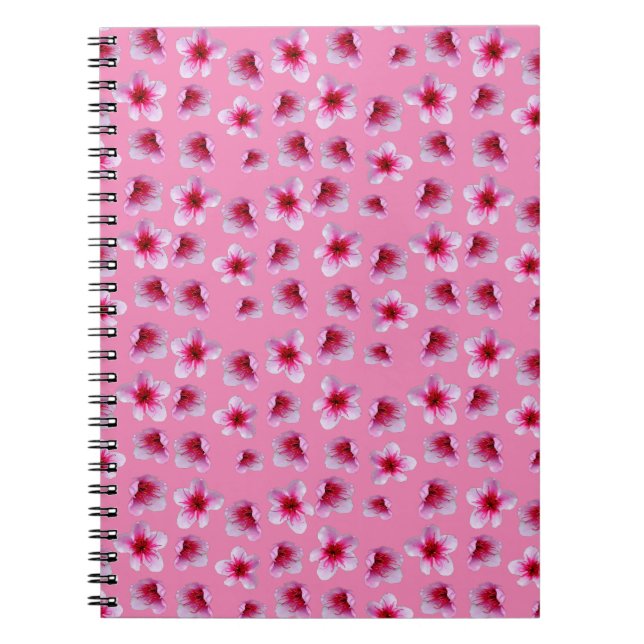 Rosa Blüten, Notebook Notizblock (Vorderseite)