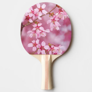 Rosa Blüten Ping Pong Paddle Tischtennis Schläger