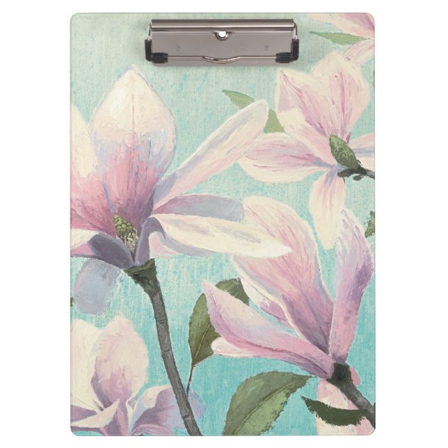 Rosa Blüten vom Süden Klemmbrett (Vorderseite)