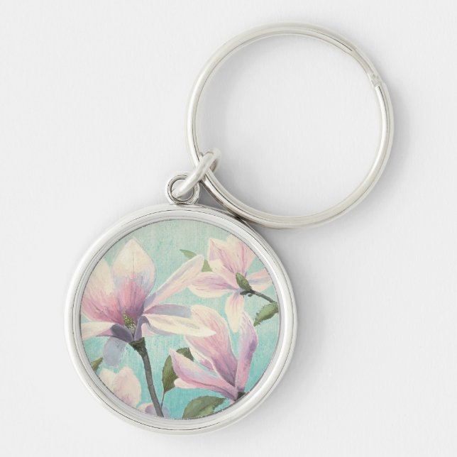 Rosa Blüten vom Süden Schlüsselanhänger (Vorne)