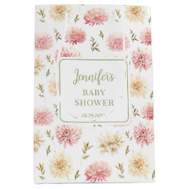 Rosa Blütenbaby in Blüte Danke Geschenktaschen Mittlere Geschenktüte