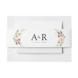 Rosa Blütenband Einladungsbanderole