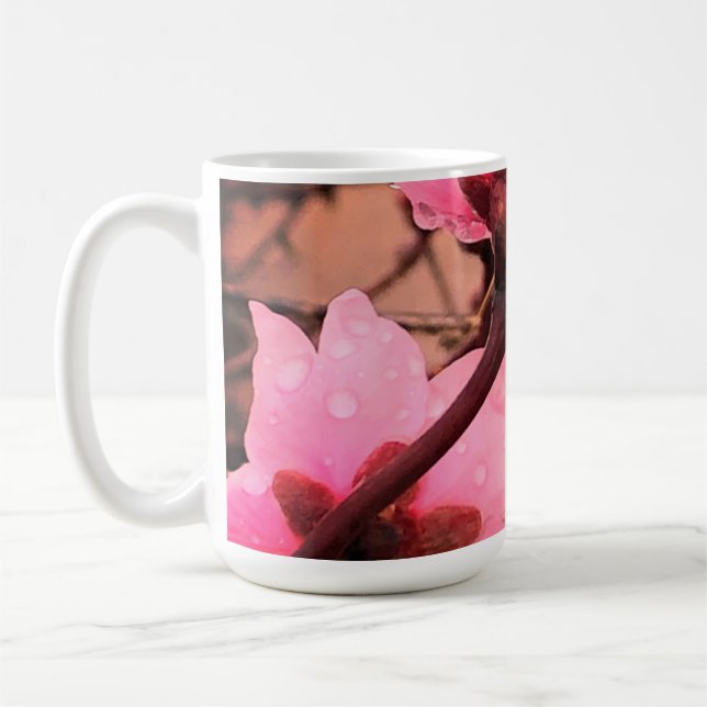 Rosa Blütenblätter - #1 Kaffeetasse (Links)