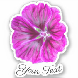 Rosa Blütenblätter mit gelben Briefmarke im Frühja Aufkleber