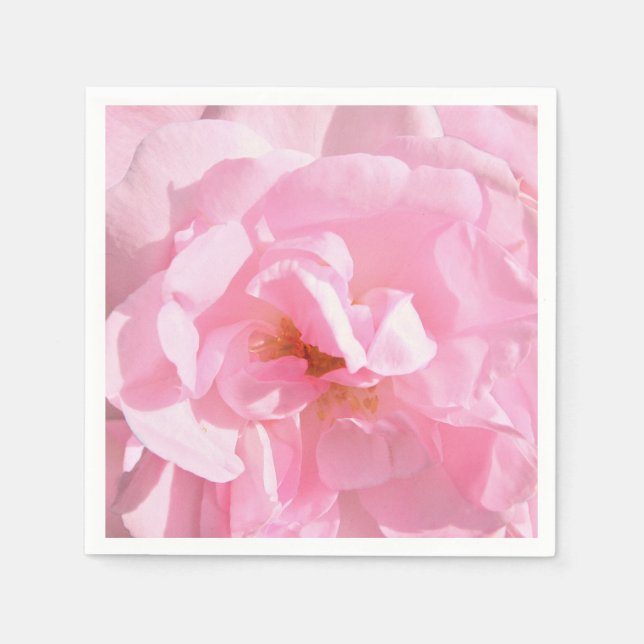 Rosa Blütenblätter Serviette (Vorderseite)