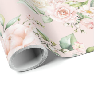Rosa Blütenblättrige Eukalyptus Geschenkpapier