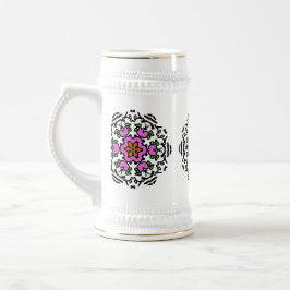 Rosa Blütenblüte Bierglas