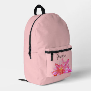 Rosa Blütenblüte, hübsch rosa Bedruckter Rucksack