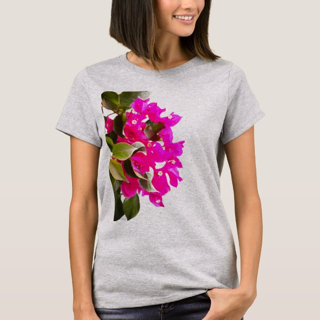 Rosa Blütenblüte T-Shirt (Vorderseite)