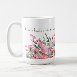 Rosa Blütenblüte Tasse
