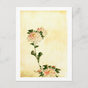 Rosa Blütenblüten, Hokusai Fine Art Postkarte