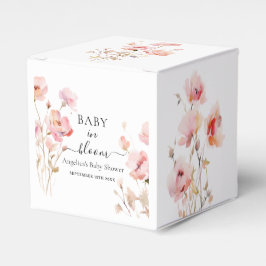 Rosa Blütenfarbe Wasserfarbe Weidenblüten für Baby Geschenkschachtel