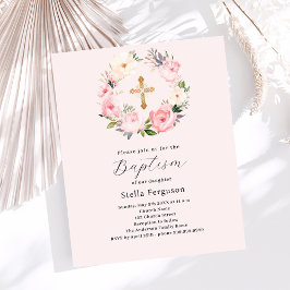 Rosa Blütenfloralen im Gefolge der Taufe