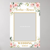 Rosa Blütengoldblütengold Hochzeitscreme Foto Stüt