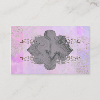 Rosa Blütengoldspray mit farbiger Visitenkarte