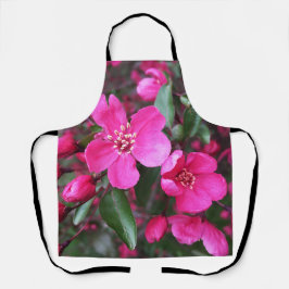 Rosa Blütenkrabapfel Schürze