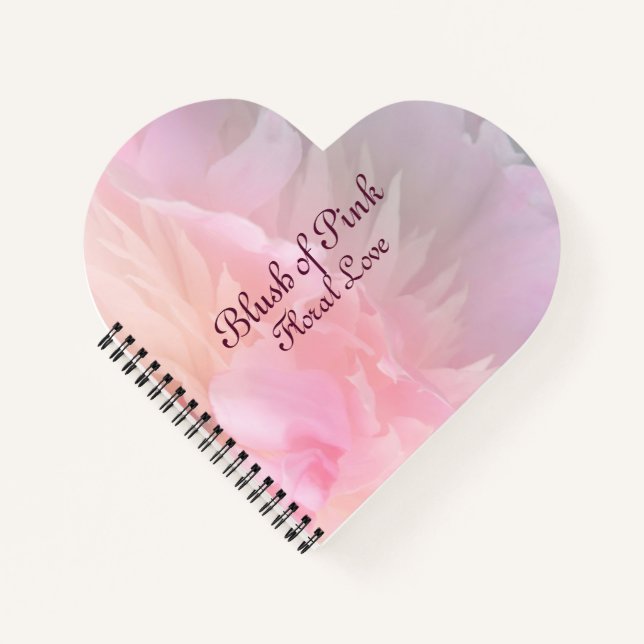 Rosa Blütenliebe Notizbuch (Vorderseite)