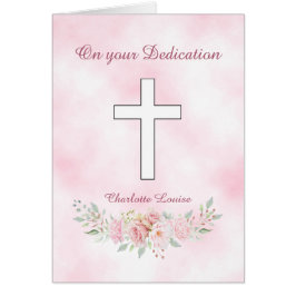 Rosa Blütenmädchen Christlich Dedication