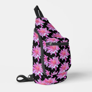 Rosa Blütenmuster, hübsches Blumenmuster Crossbody Bag