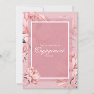 Rosa Blütenpeere Blume danke Karte