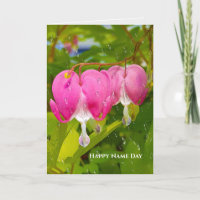 rosa Blutungen Blume des Herzens und Regen