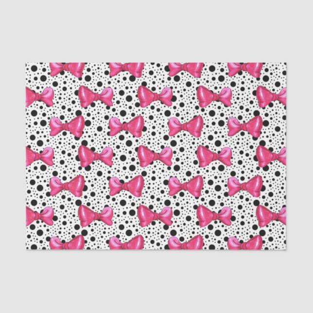 rosa Bögen (Design 30 Pink Serie) Seidenpapier (Vorderseite)