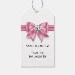 Rosa Bogen Diamant funkeln elegante Hochzeitsvorli Geschenkanhänger