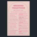 Rosa Bogen Hochzeitstraditionen Brautparty Flyer<br><div class="desc">Entworfen, um mit unserer kühlen Type Collection, sagte er, dieses rosa, sagte sie Brautparty-Spiel verfügt über die trendy & populäre Bogen mit fett Schrift in Rosa & Fuchsia Akzente. Für eine erweiterte Anpassung dieses Designs, z.B. das Ändern des Layouts, des Schriftartes oder der Textgröße, klicken Sie bitte auf den obigen...</div>