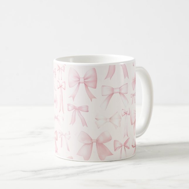 rosa Bogen Kaffeetasse (VorderseiteRechts)