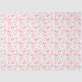 Rosa Bogen mit rosa und grünen Punkten Seidenpapier