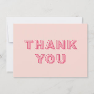Rosa Bögen Moderner, feiner Text mit Schrift Danke