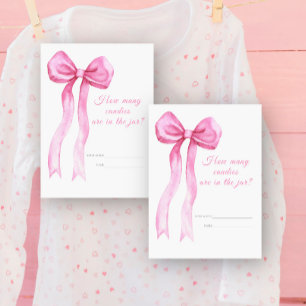 Rosa Bogen - Raten Sie mal, wie viele Bonbons Spie Begleitkarte