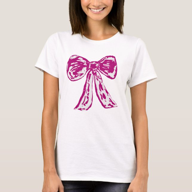 Rosa Bogen-T - Shirt (Vorderseite)