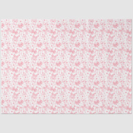 Rosa Bögen und dunkelrosa Punkte Seidenpapier