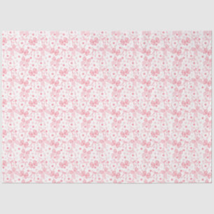 Rosa Bögen und dunkelrosa Punkte Seidenpapier