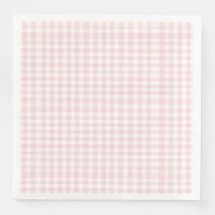Rosa Bogen und Gingham-Babydusche Serviette
