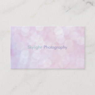 Rosa Bokeh Fotografie-Visitenkarten Visitenkarte