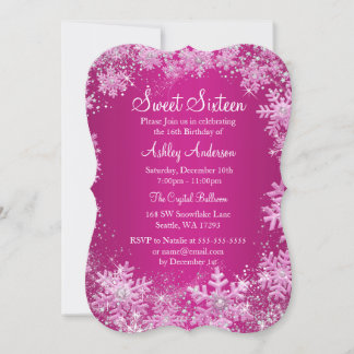 Rosa Bonbon 16 Einladung