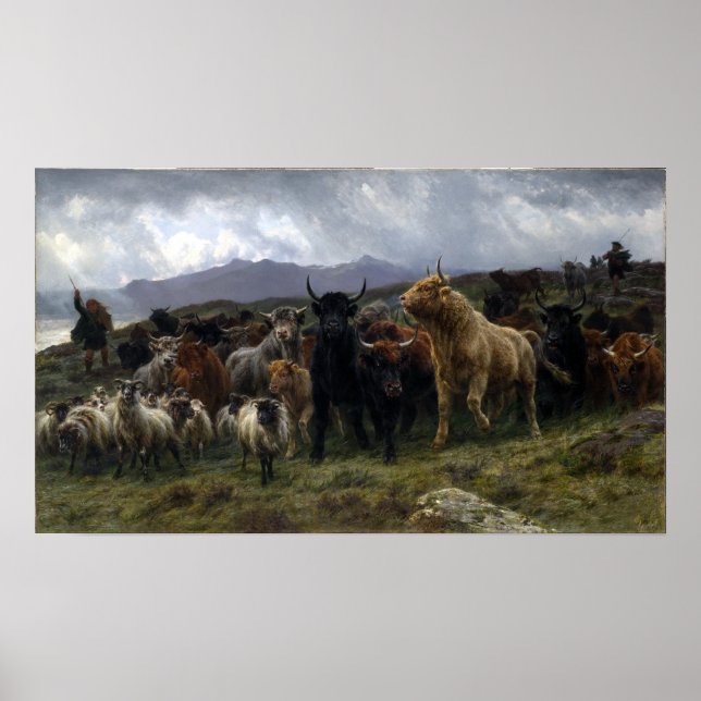 Rosa Bonheur Highland Raid Poster (Vorne)