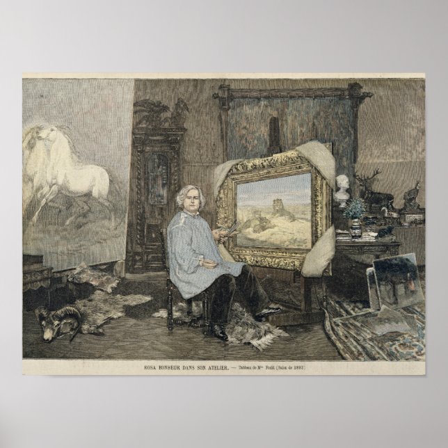 Rosa Bonheur im Studio Poster (Vorne)
