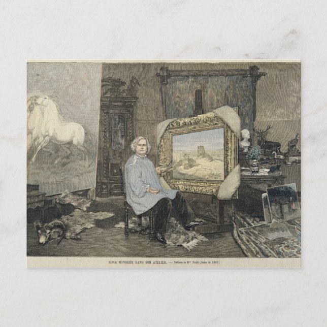 Rosa Bonheur im Studio Postkarte (Vorderseite)