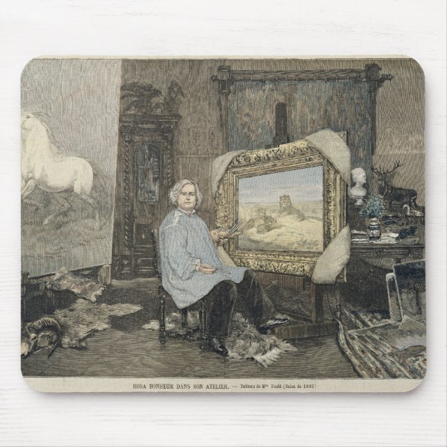 Rosa Bonheur in ihrem Studio Mousepad (Vorne)