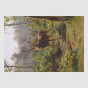 Rosa Bonheur Red Stag Seidenpapier