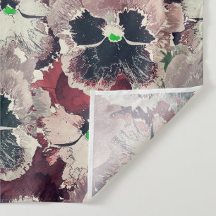 Rosa, bordeauxfarbene Blume Wandteppich