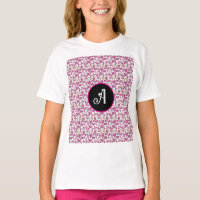 Rosa botanisches Rebenmuster | Elegantes Blumenbla