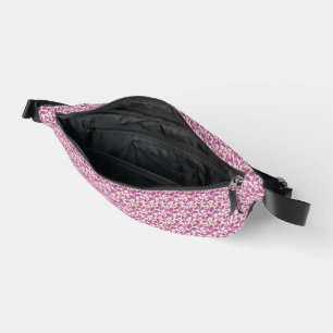 Rosa botanisches Weinmuster Blumennaturdesign Bauchtasche