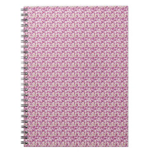 Rosa botanisches Weinmuster Blumennaturdesign Notizblock