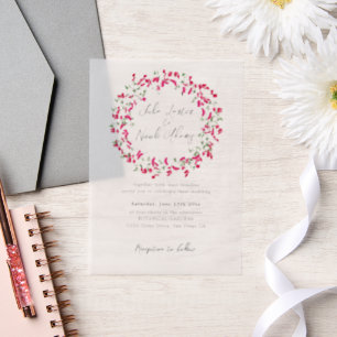 Rosa Bougainvillea Tropischer Wald Kranz Hochzeit