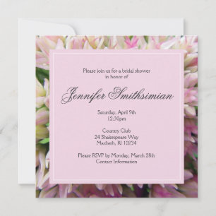 Rosa Bouquet Brautparty Einladung zur Charkohle Gr