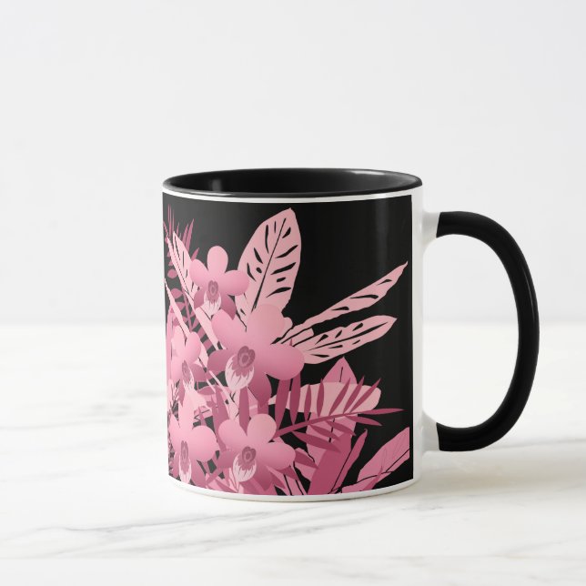 Rosa Bouquet tropisch Tasse (Rechts)